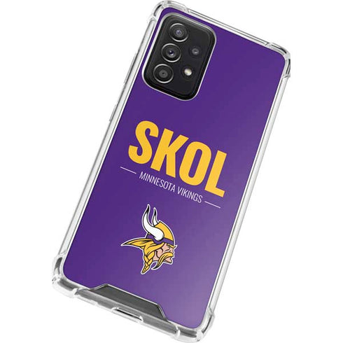 NFL Minnesota Vikings Team Motto Galaxy A52 5G Clear Case